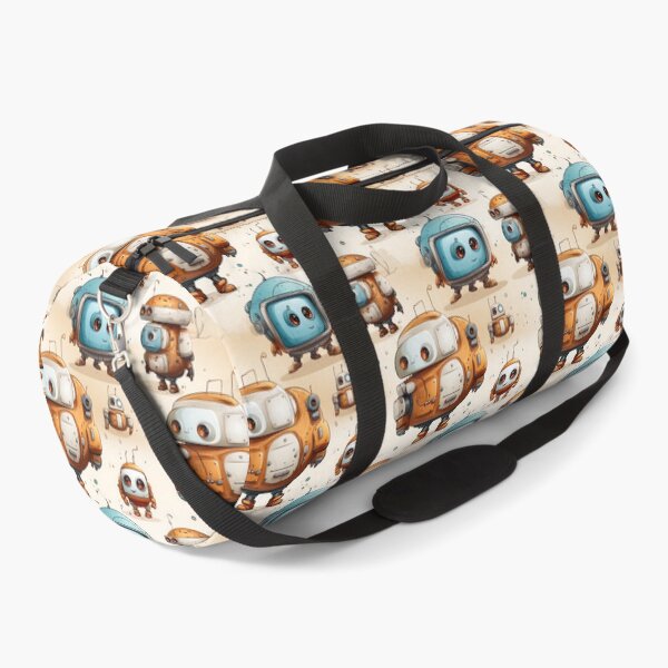 Item preview, Cute Robots Cartoon Style Seamless Pattern designed and sold by DrPhatPhaw.