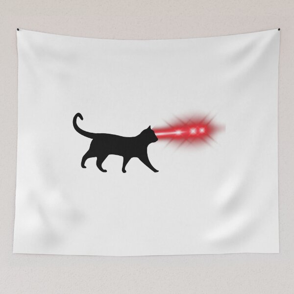 Item preview, Black Cat Laser Eyes  designed and sold by PatternInArt.