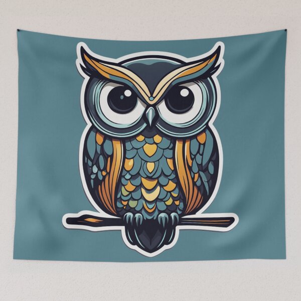 Item preview, Colorful Owl Art designed and sold by FamiliarPufferfish.