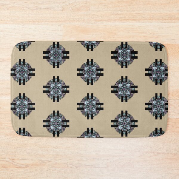 Item preview, Floral Mandala in Lavender, Sky Blue and Tan designed and sold by Free-Spirit-Meg.