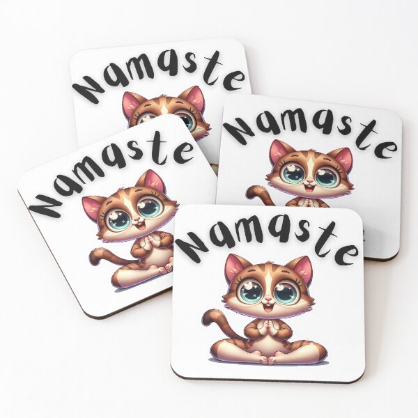 Item preview, Namaste Cat in a  Butterfly Yoga Pose.  designed and sold by micasata.