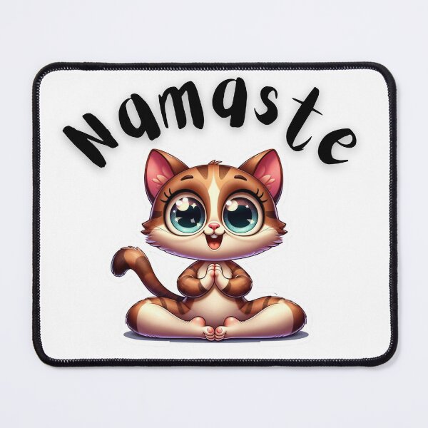 Item preview, Namaste Cat in a Butterfly Yoga Pose. designed and sold by micasata.