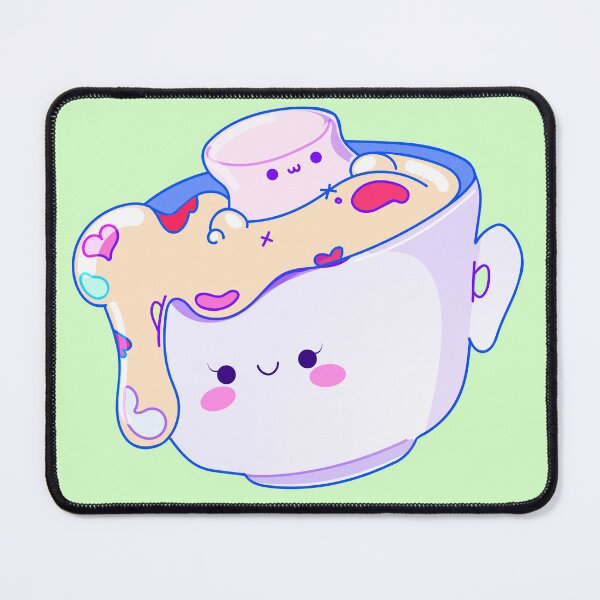 Item preview, Kawaii Hot Chocolate & Marshmallows in Teacup designed and sold by designbykev.