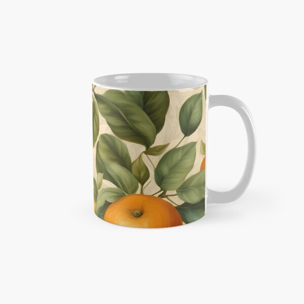Item preview, Oranges with leaves in vintage style designed and sold by Working-Woman.