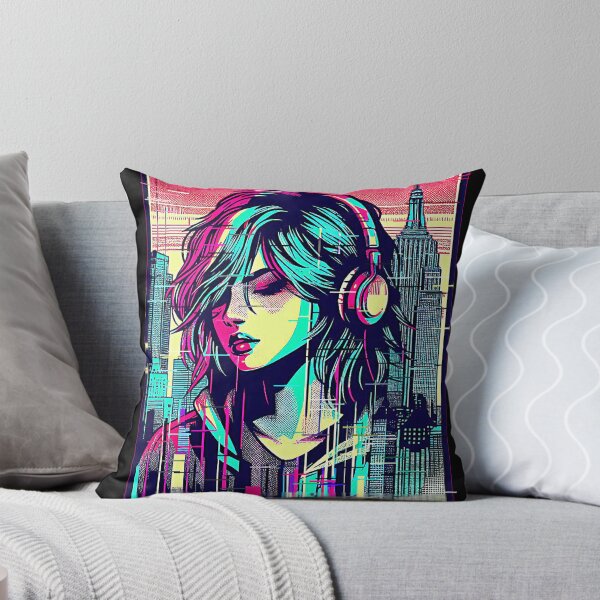 Item preview, "Neon Glitch Goddess: Unleash Your Futuristic Style!" designed and sold by Cocodino ⭐⭐⭐⭐⭐.