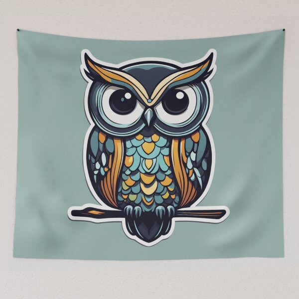 Item preview, Colorful Owl designed and sold by FamiliarPufferfish.