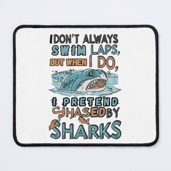 Item preview, Chased by Sharks: Funny Swimming T-Shirt. designed and sold by BENMBARK.