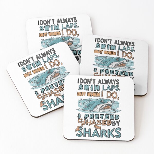 Item preview, Chased by Sharks: Funny Swimming T-Shirt.  designed and sold by BENMBARK.