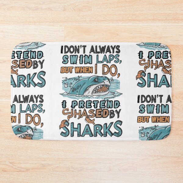 Item preview, Chased by Sharks: Funny Swimming T-Shirt.  designed and sold by BENMBARK.