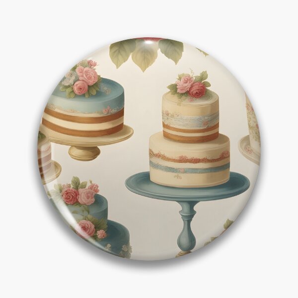 Item preview, Cakes painted in vintage style designed and sold by Working-Woman.