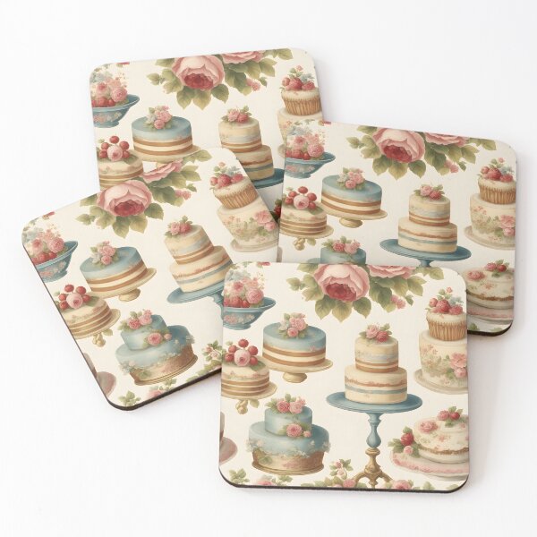 Item preview, Cakes painted in vintage style designed and sold by Working-Woman.