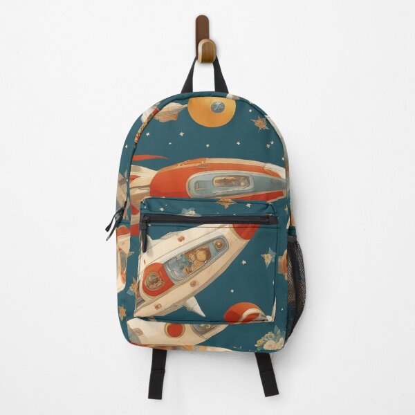 Item preview, Spaceships painted in vintage style designed and sold by Working-Woman.