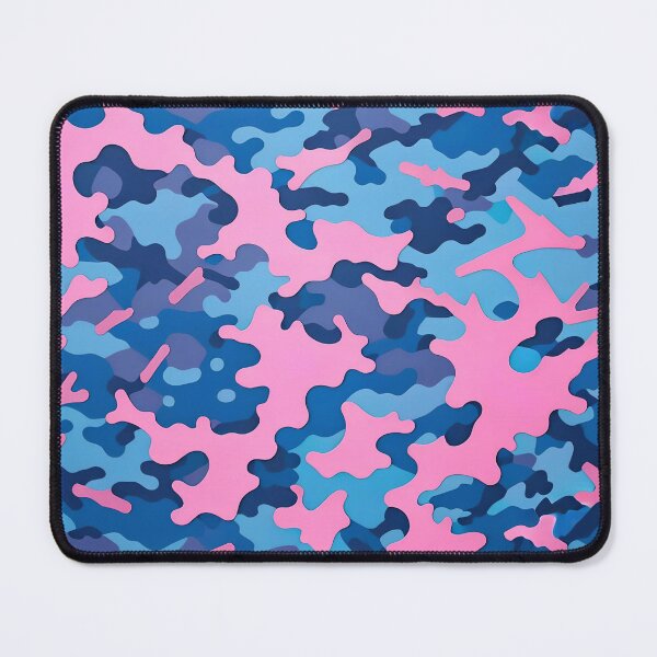 Item preview, Pink Blue Camouflage Pattern designed and sold by TheArtOfPat.