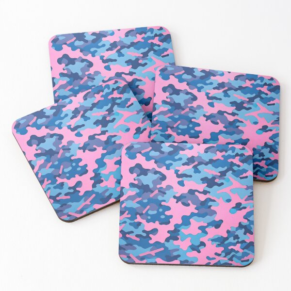 Item preview, Pink Blue Camouflage Pattern designed and sold by TheArtOfPat.