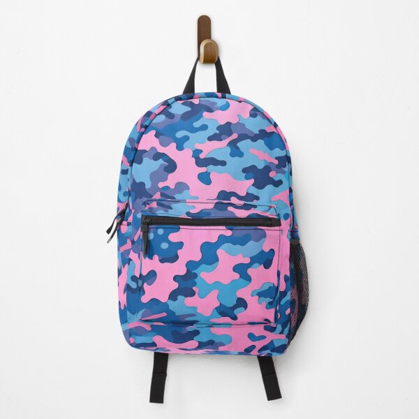 Item preview, Pink Blue Camouflage Pattern designed and sold by TheArtOfPat.