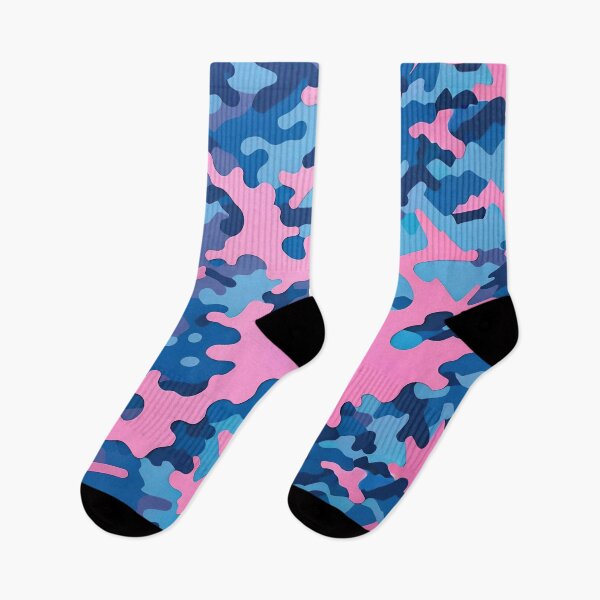 Item preview, Pink Blue Camouflage Pattern designed and sold by TheArtOfPat.