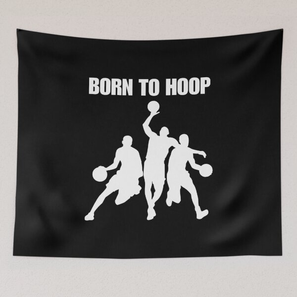Item preview, Born to hoop, funny quote or saying for athletes and people who love and like basketball sport designed and sold by NBSStore.