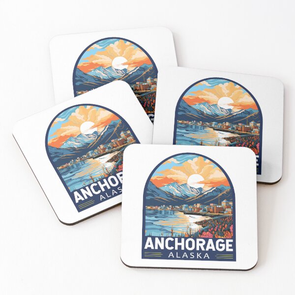 Item preview, Anchorage Alaska Travel Art Emblem designed and sold by KrisSidDesigns.