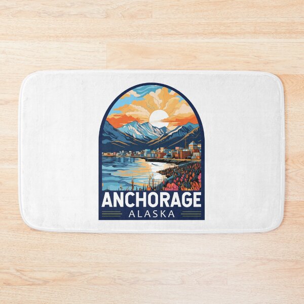 Item preview, Anchorage Alaska Travel Art Emblem designed and sold by KrisSidDesigns.