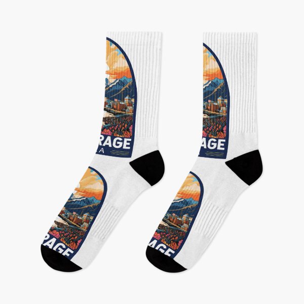 Item preview, Anchorage Alaska Travel Art Emblem designed and sold by KrisSidDesigns.
