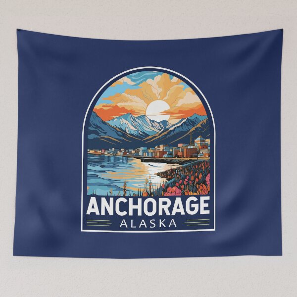 Item preview, Anchorage Alaska Travel Art Emblem designed and sold by KrisSidDesigns.