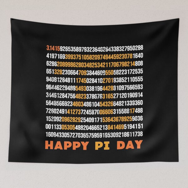 Item preview, Math 3.14 Pi Digits Creative Square-Shaped Design for March 14 Holiday designed and sold by venomousvector.