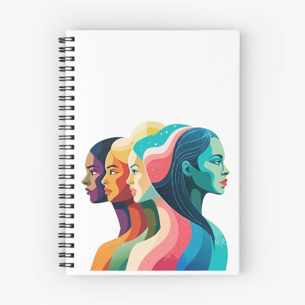 Item preview, Unity in Diversity: Embracing Multiculturalism in a Colorful Illustration of Women's Profiles designed and sold by Rosa Elena Albornoz Mendez.