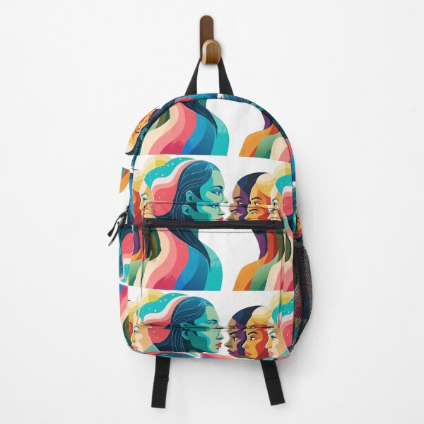 Item preview, Unity in Diversity: Embracing Multiculturalism in a Colorful Illustration of Women's Profiles designed and sold by Rosa Elena Albornoz Mendez.