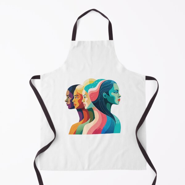 Item preview, Unity in Diversity: Embracing Multiculturalism in a Colorful Illustration of Women's Profiles designed and sold by Rosa Elena Albornoz Mendez.