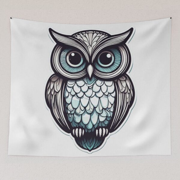 Item preview, Horned Owl Art designed and sold by FamiliarPufferfish.