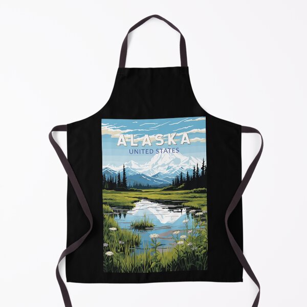 Item preview, Alaska Travel Art Vintage designed and sold by KrisSidDesigns.