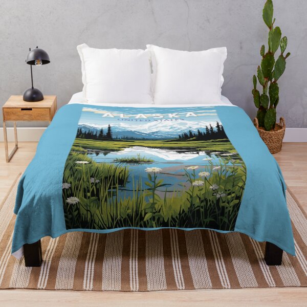 Item preview, Alaska Travel Art Vintage designed and sold by KrisSidDesigns.