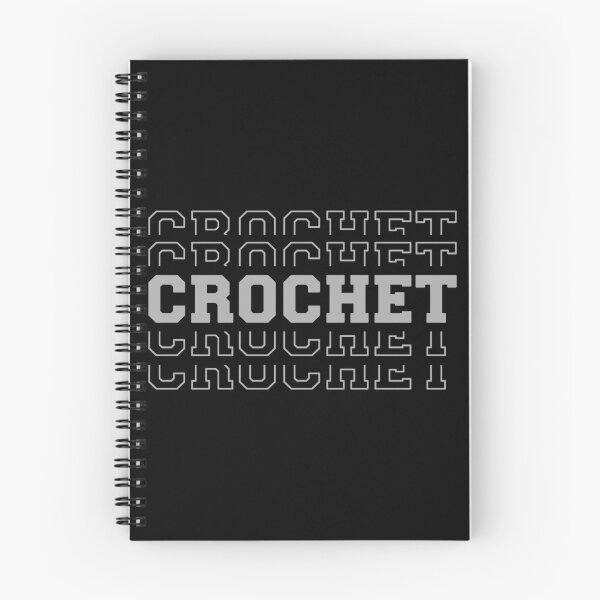 Item preview, Crochet Stacked Vintage Repeating Text Grey designed and sold by Lelijo.