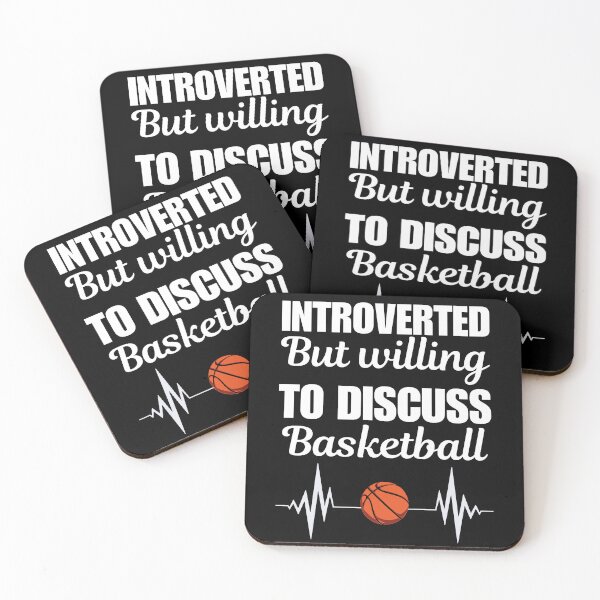 Item preview, Introverted but willing to discuss basketball, funny quote or saying for athletes and people who love and like basketball sport designed and sold by NBSStore.