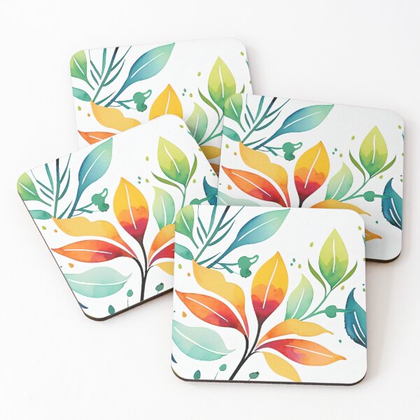 Item preview, Colorful stylish minimalist abstract flowers water color designed and sold by yeekazar.