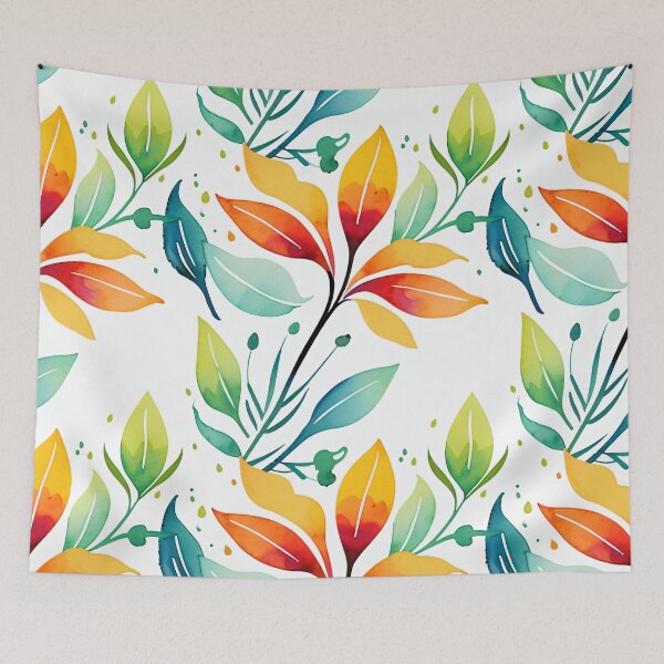 Item preview, Colorful stylish minimalist abstract flowers water color designed and sold by yeekazar.
