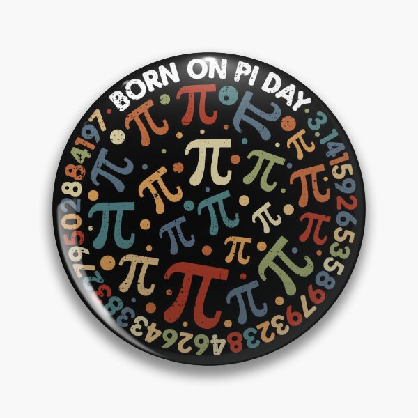 Item preview, Born on Pi Day Math 3.14 Digits and Pi Signs Mathematics and Birthday Vintage Round Design designed and sold by venomousvector.