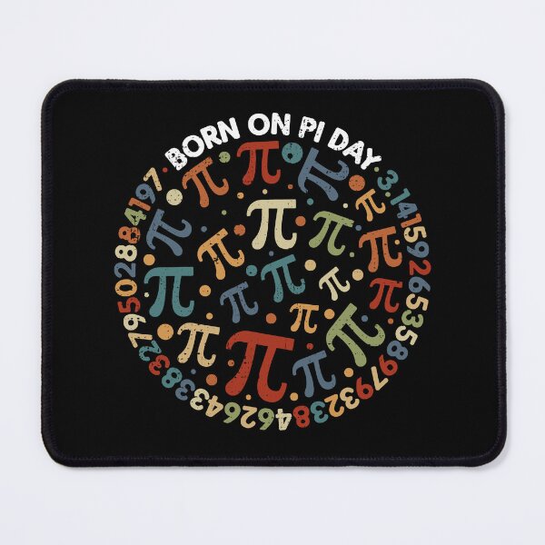 Item preview, Born on Pi Day Math 3.14 Digits and Pi Signs Mathematics and Birthday Vintage Round Design designed and sold by venomousvector.