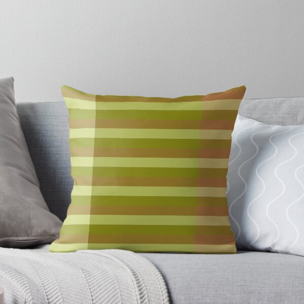 Item preview, Horizontal Line Pattern In Pale Sage Green, Green and Light Brown designed and sold by taiche.