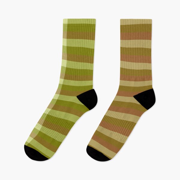 Item preview, Horizontal Line Pattern In Pale Sage Green, Green and Light Brown designed and sold by taiche.