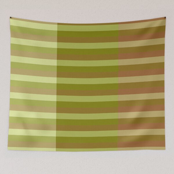 Item preview, Horizontal Line Pattern In Pale Sage Green, Green and Light Brown designed and sold by taiche.