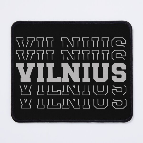 Item preview, Vilnius Stacked Vintage Repeating Text Grey designed and sold by Lelijo.