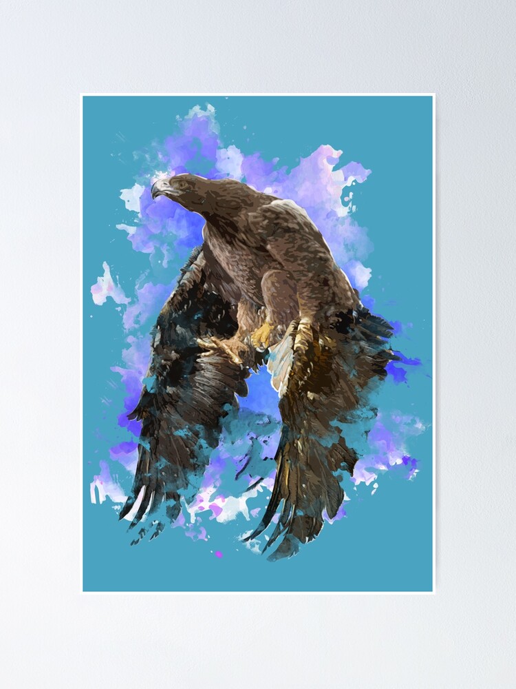 Thumbnail 1 of 3, Poster, eagle designed and sold by CHABAZIN.