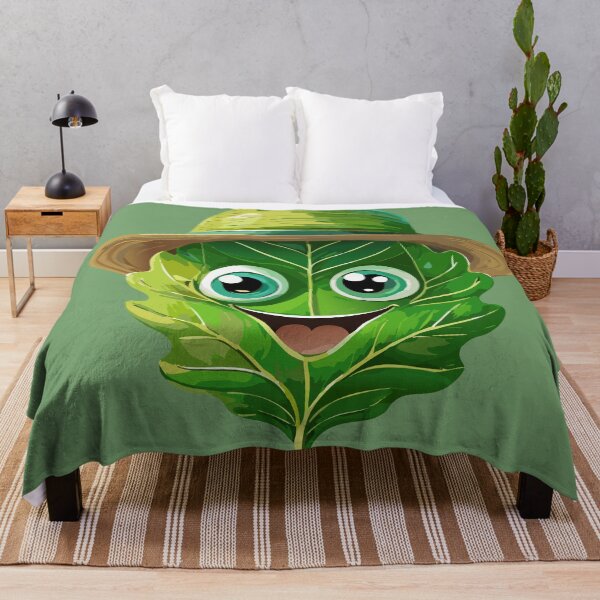 Item preview, Green with leaf eyes and a hat designed and sold by Firas Aljazzar.