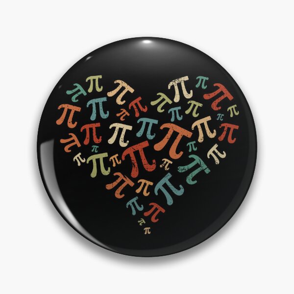 Item preview, Pi Heart - Pi signs in Heart-shape March 14 Holiday Retro Mathematics Design designed and sold by venomousvector.