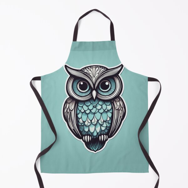 Item preview, Horned Owl Cartoon designed and sold by FamiliarPufferfish.