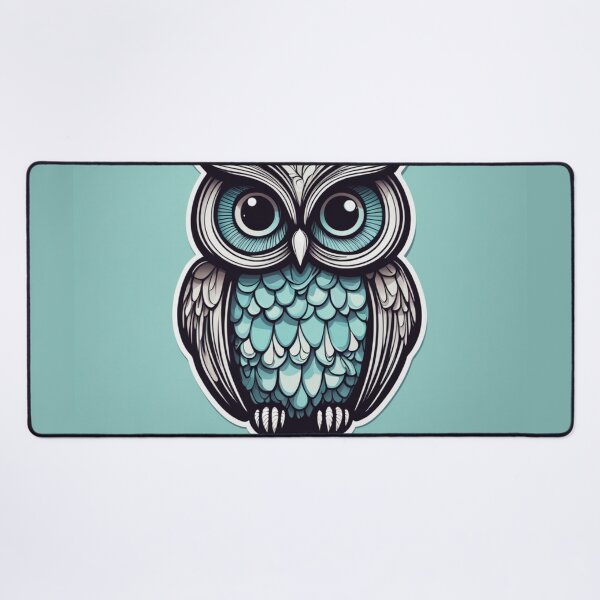 Item preview, Horned Owl Cartoon designed and sold by FamiliarPufferfish.