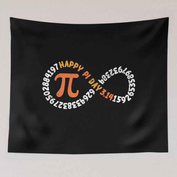 Item preview, Infinity Happy Pi Day - Number 3.14 March 14 Distressed Infinite Design designed and sold by venomousvector.