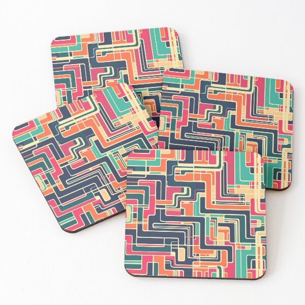 Item preview, Curved Retro Lines designed and sold by Alfredus.