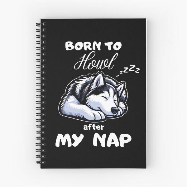 Item preview, Tired husky sleeps on his belly designed and sold by Centek90.